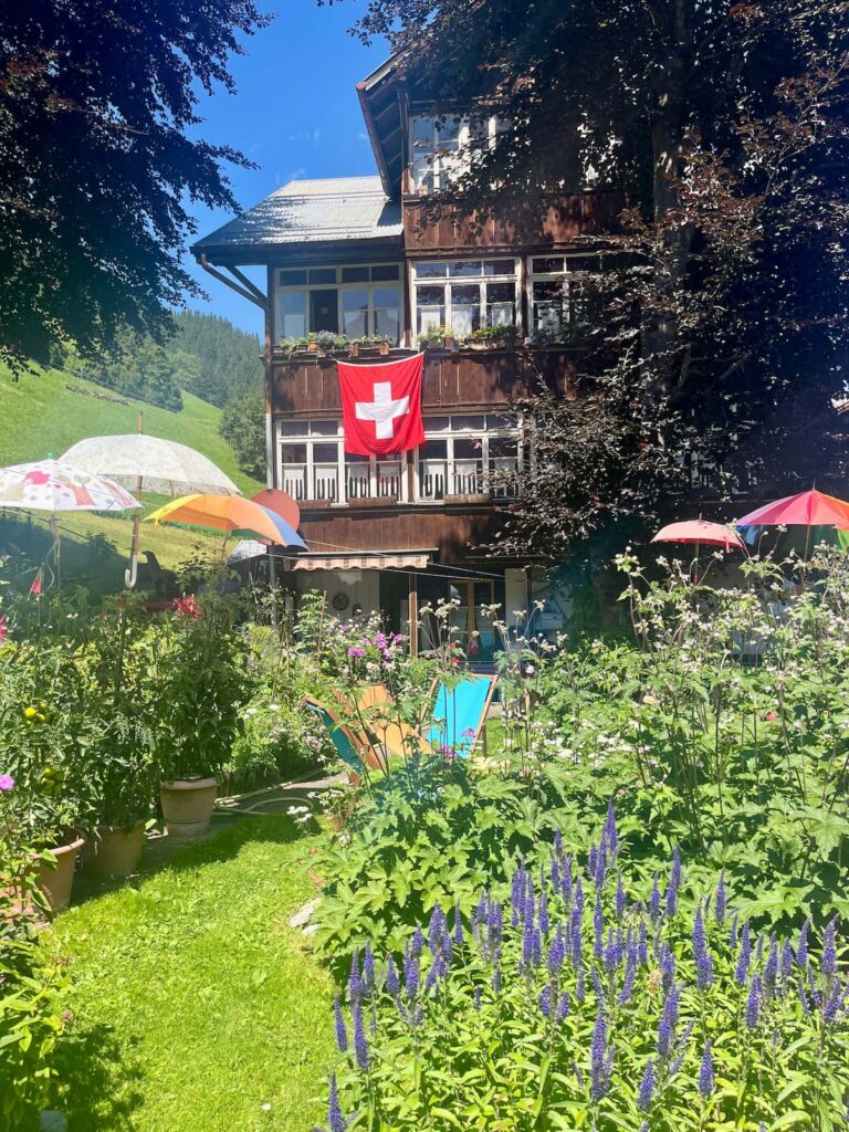 Gimmelwald Swiss Flag