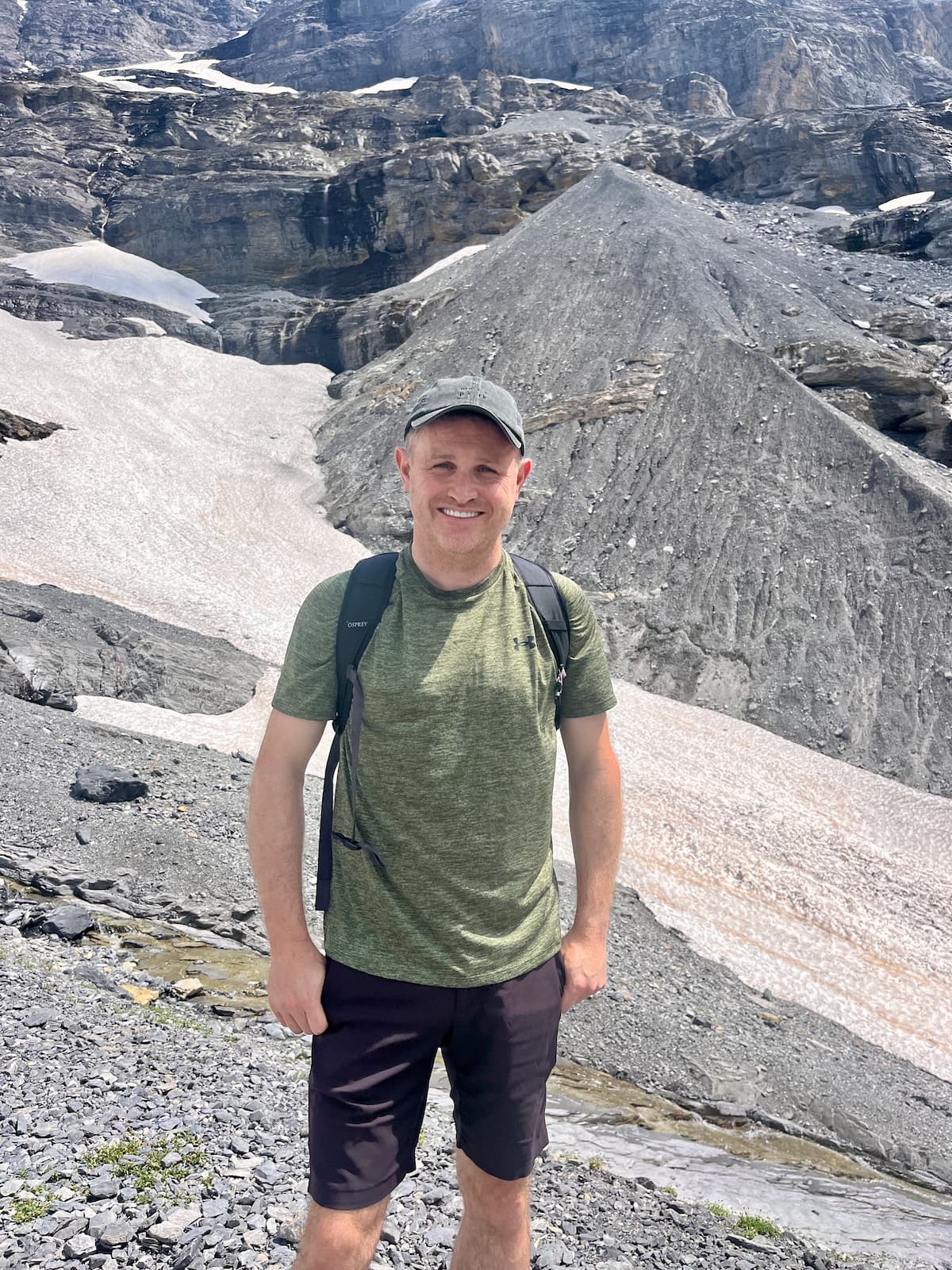 Chris at the Eigergletscher