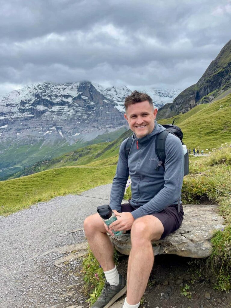 Chris at the Jungfrau