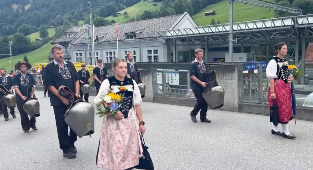 Parade in Lauterbrunnen, Switzerland