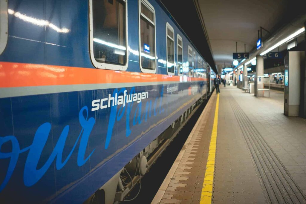 side of a Nightjet Train