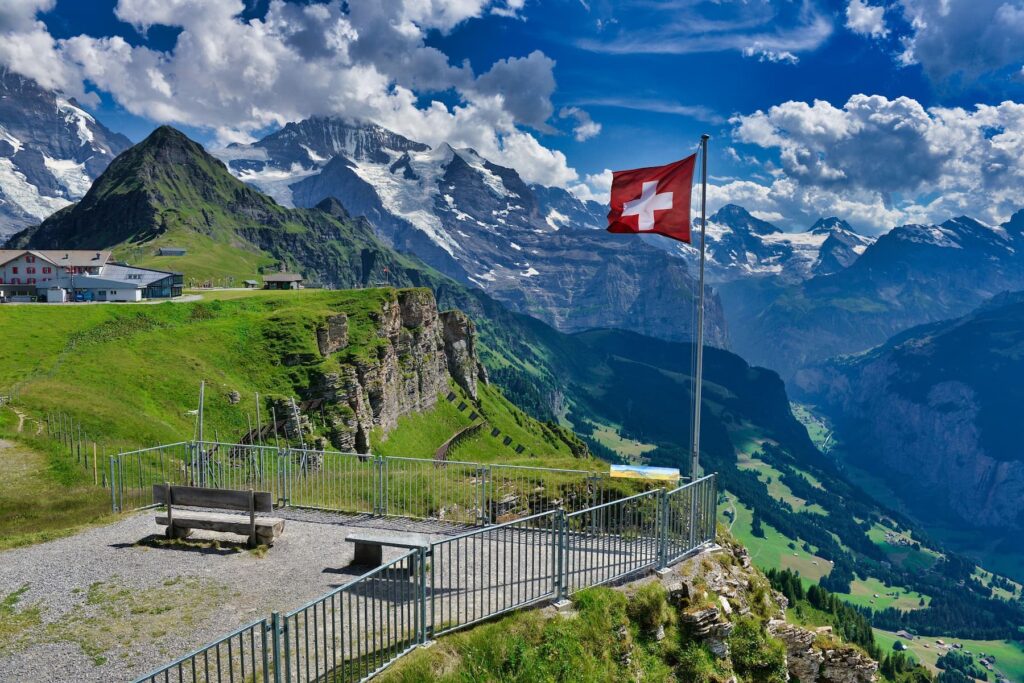 Grindelwald Swiss Flag
