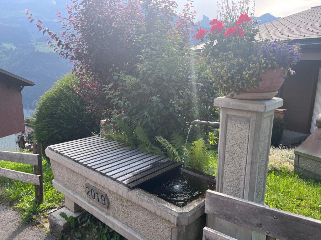 Fountain in Wengen